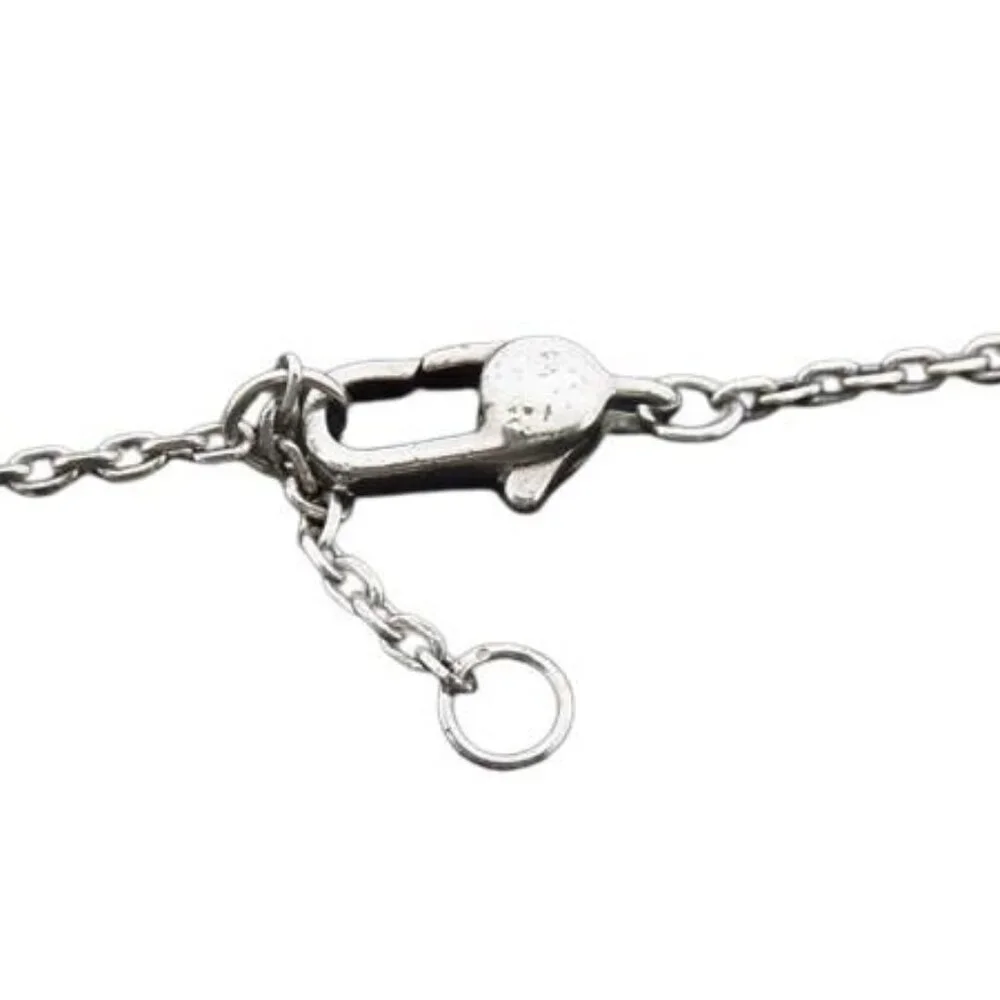 Gucci Necklace G Logo Silver SV 925 Heart - Picture 3 of 4